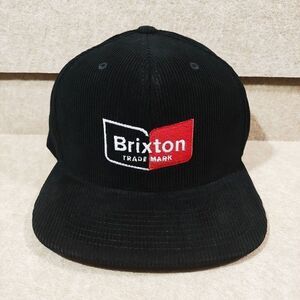Brixton Chapter MP Corduroy Snapback Black Hat #U